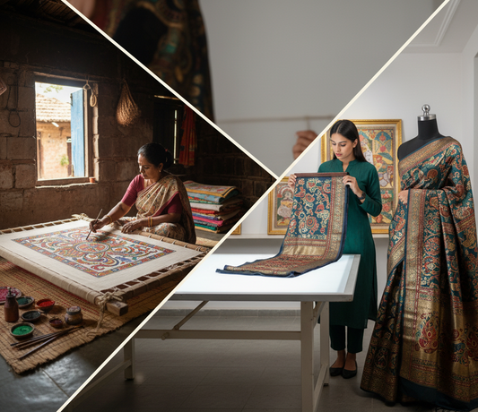 Madhubani Painting – Sarees, Kurtas & Art | Suchitra Hastkala