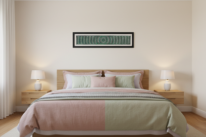 Hand-Painted Madhubani Owl Harmony Wall Art (Framed)