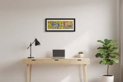 Handmade Madhubani Fish Painting – Symbol of Harmony & Prosperity | Framed Wall Art by Suchitra Hastkala