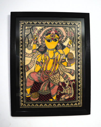 Handmade Madhubani Painting of Lord Ganesha – Traditional Indian Folk Art | Suchitra Hastkala